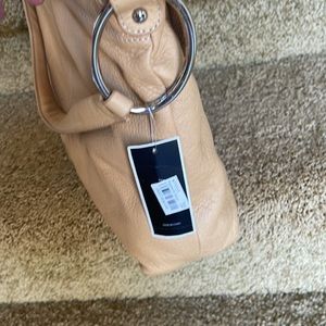 New Alfani leather shoulder bag. Neutral color and perfect size.
